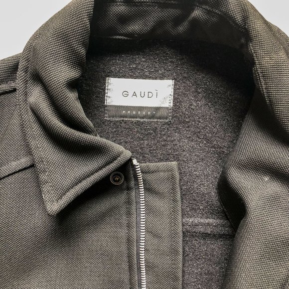 GAUDI Italy 90s vintage black bomber windbreaker jacket Sz L - Picture 3 of 7